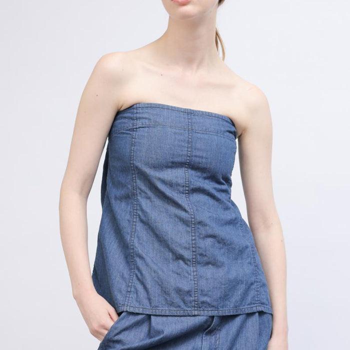 Áo quây denim /2402F01006